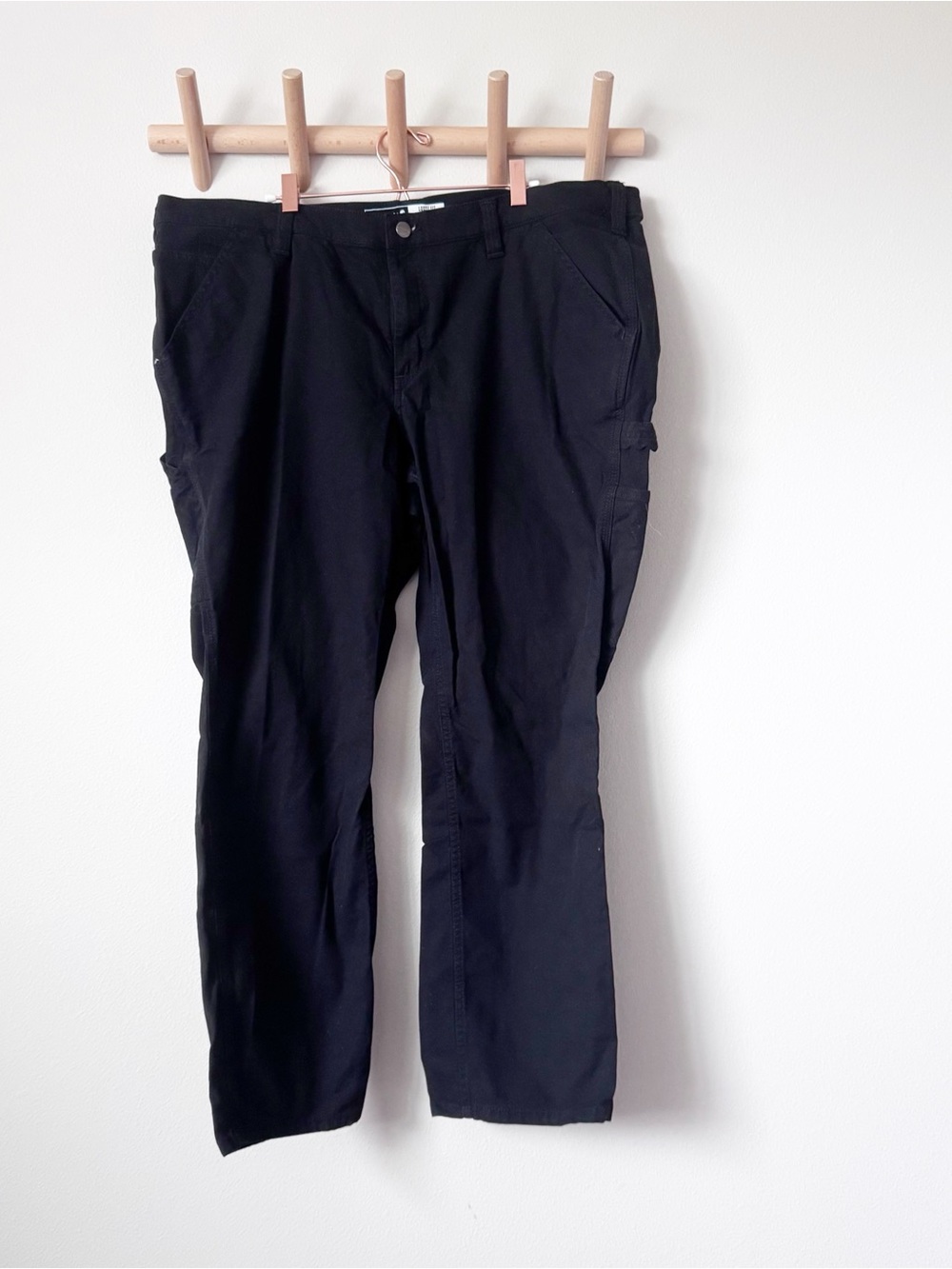Carhartt Black Loose Fit Cargo Work Pants